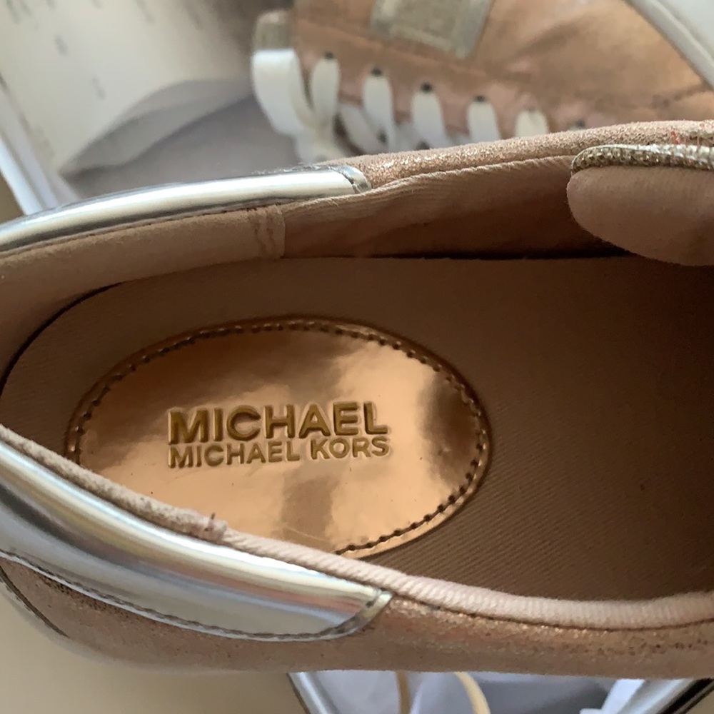 Michael Kors Keaton Stripe Rose/Silver (7) - Picture 5 of 7